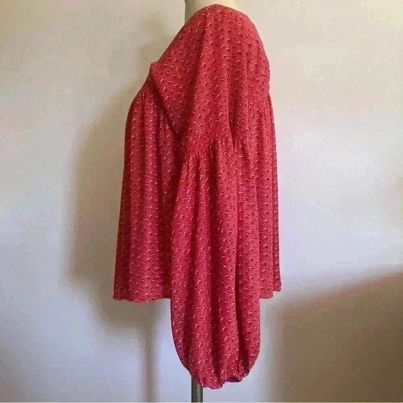 GAP Women's Small Red Flowy Shirt - Picture 5 of 7